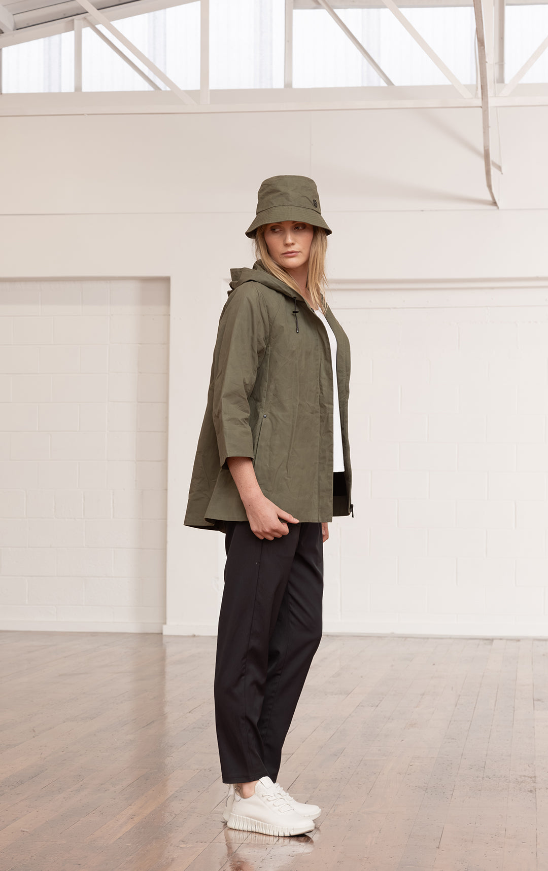 WAXED COTTON SWING SHELL - CLEARANCE