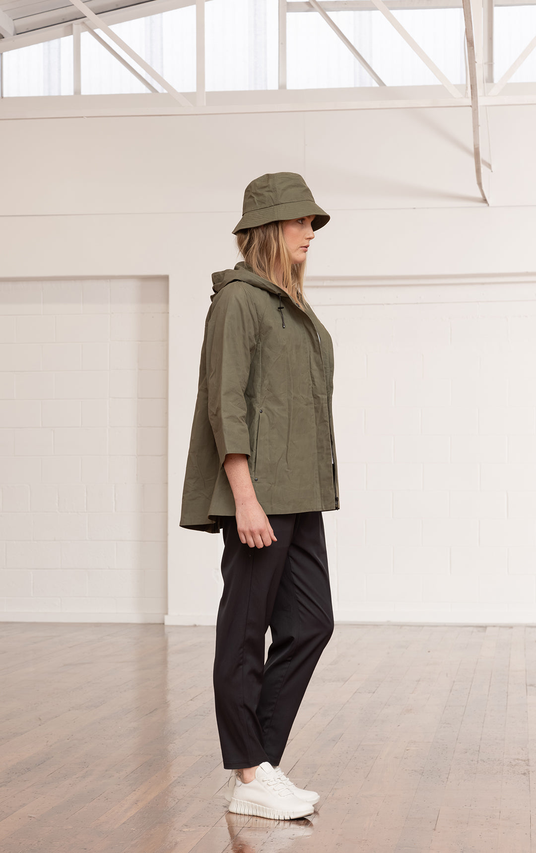WAXED COTTON SWING SHELL - CLEARANCE