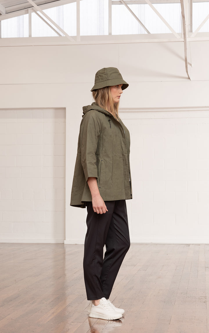 WAXED COTTON SWING SHELL - CLEARANCE