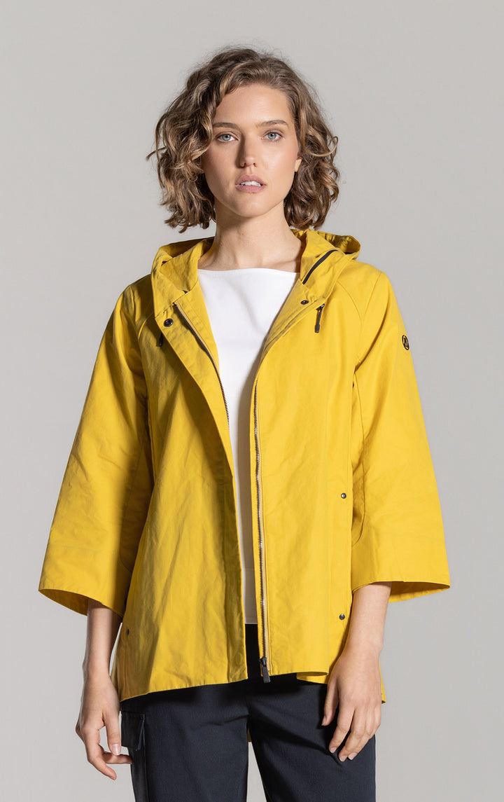 WAXED COTTON SWING SHELL