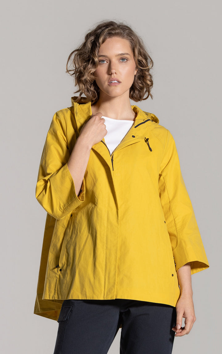 WAXED COTTON SWING SHELL