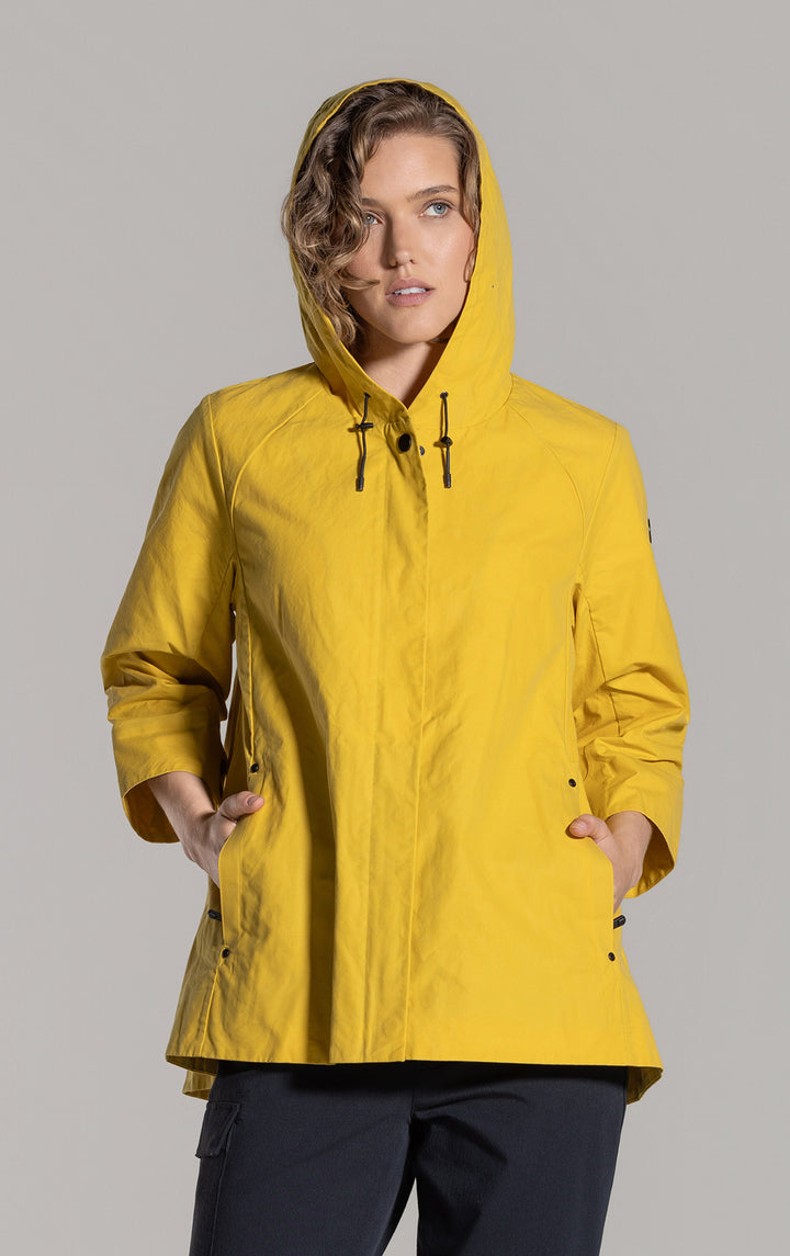 WAXED COTTON SWING SHELL