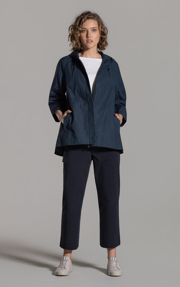 WAXED COTTON SWING SHELL