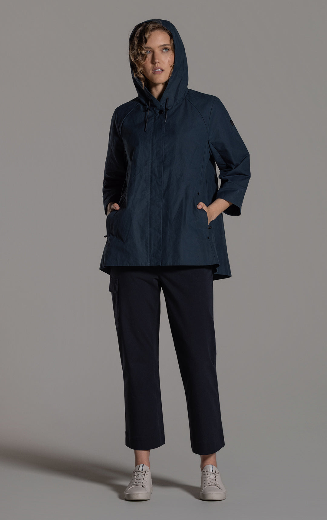 WAXED COTTON SWING SHELL