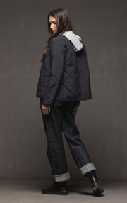 QUILTED PRIMALOFT CROPPED JACKET