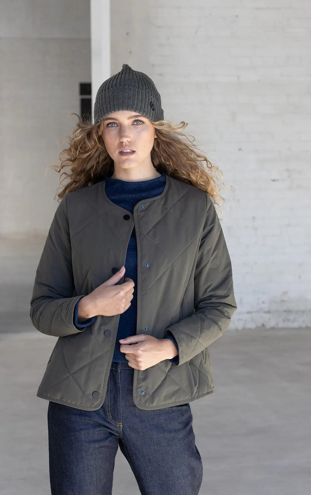 QUILTED PRIMALOFT CROPPED JACKET 0