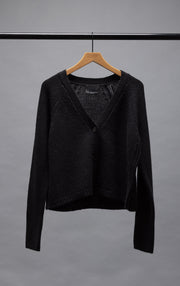 3GG CROPPED MERINO CARDIGAN