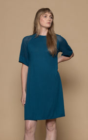 14GG COTTON SILK A-LINE DRESS