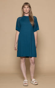 14GG COTTON SILK A-LINE DRESS