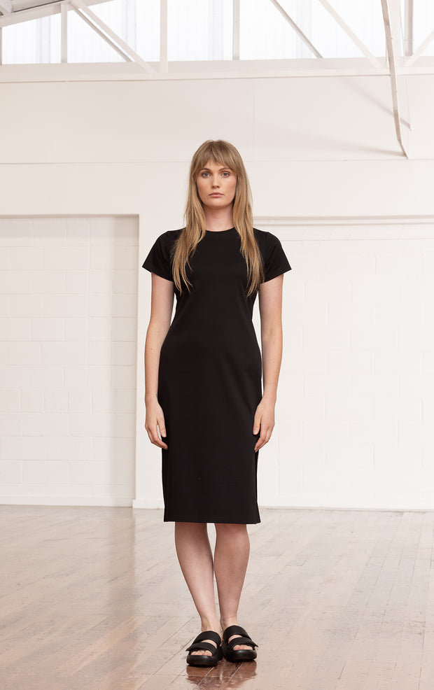 COTTON LUXE JERSEY DRESS