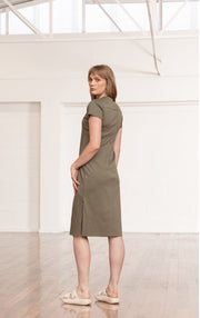 COTTON LUXE JERSEY DRESS