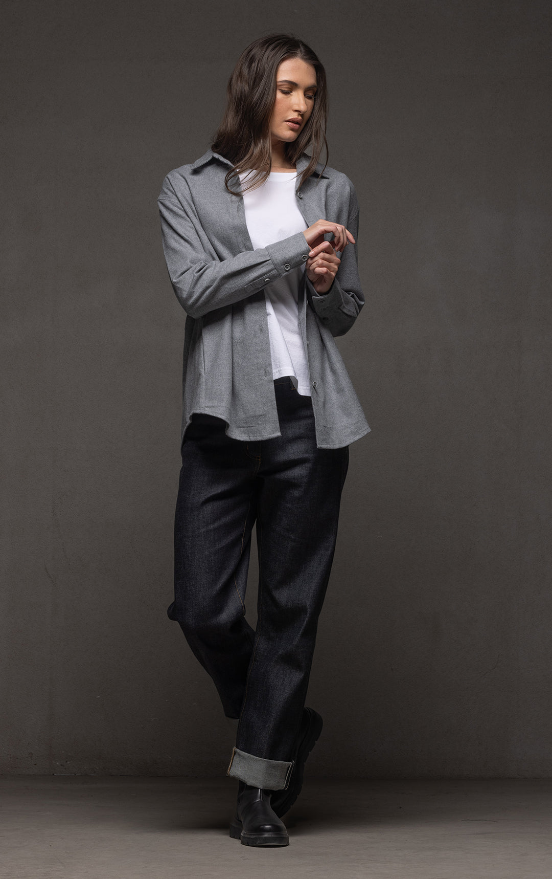 COTTON FLANNEL OVERSHIRT - CLEARANCE