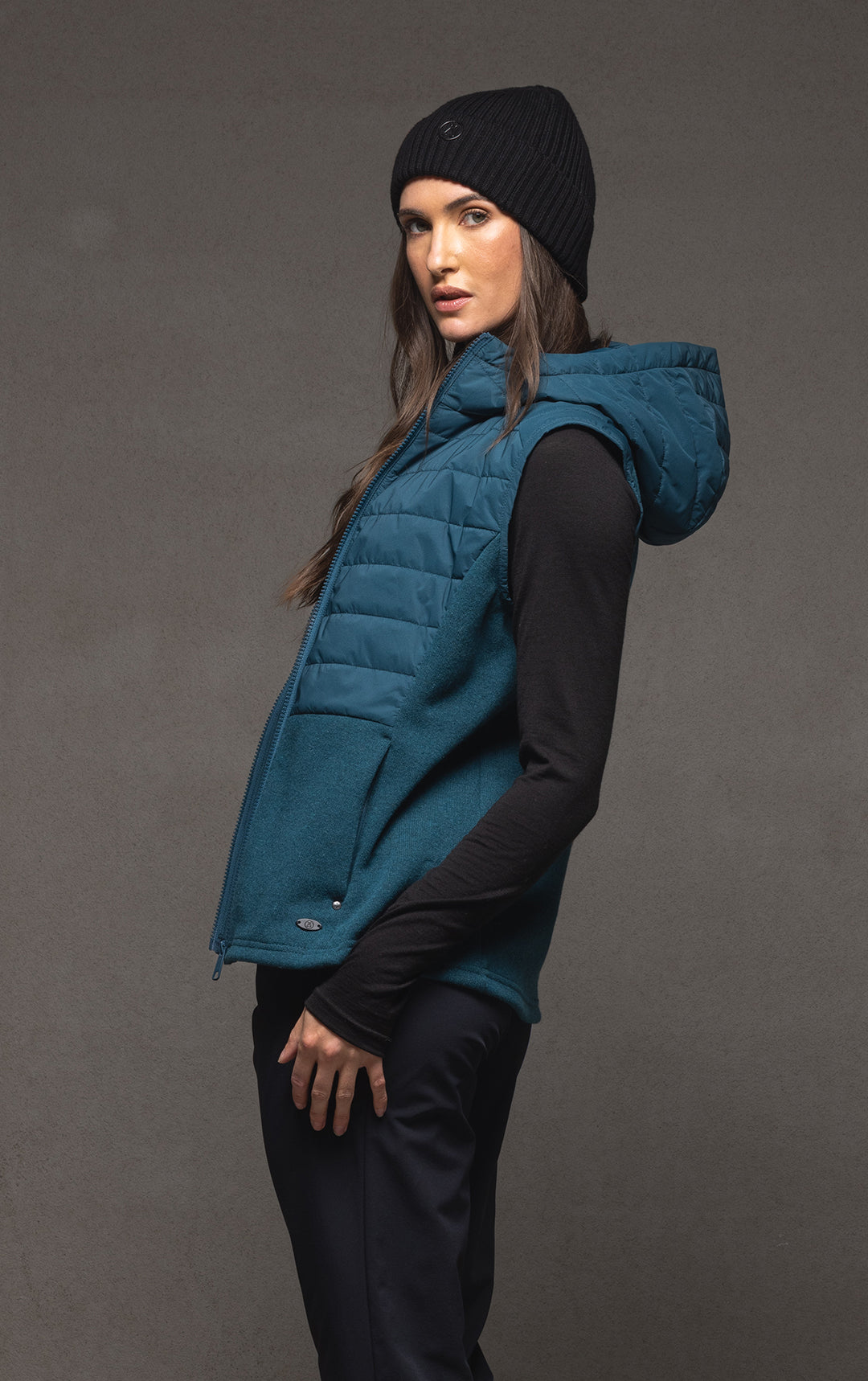 HYBRID HOODED VEST - CLEARANCE