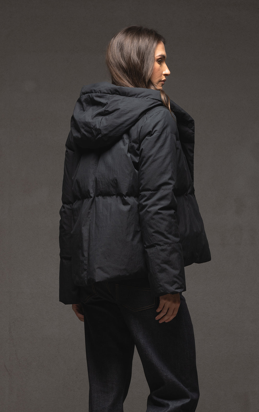 HOODED DOWN JACKET - CLEARANCE