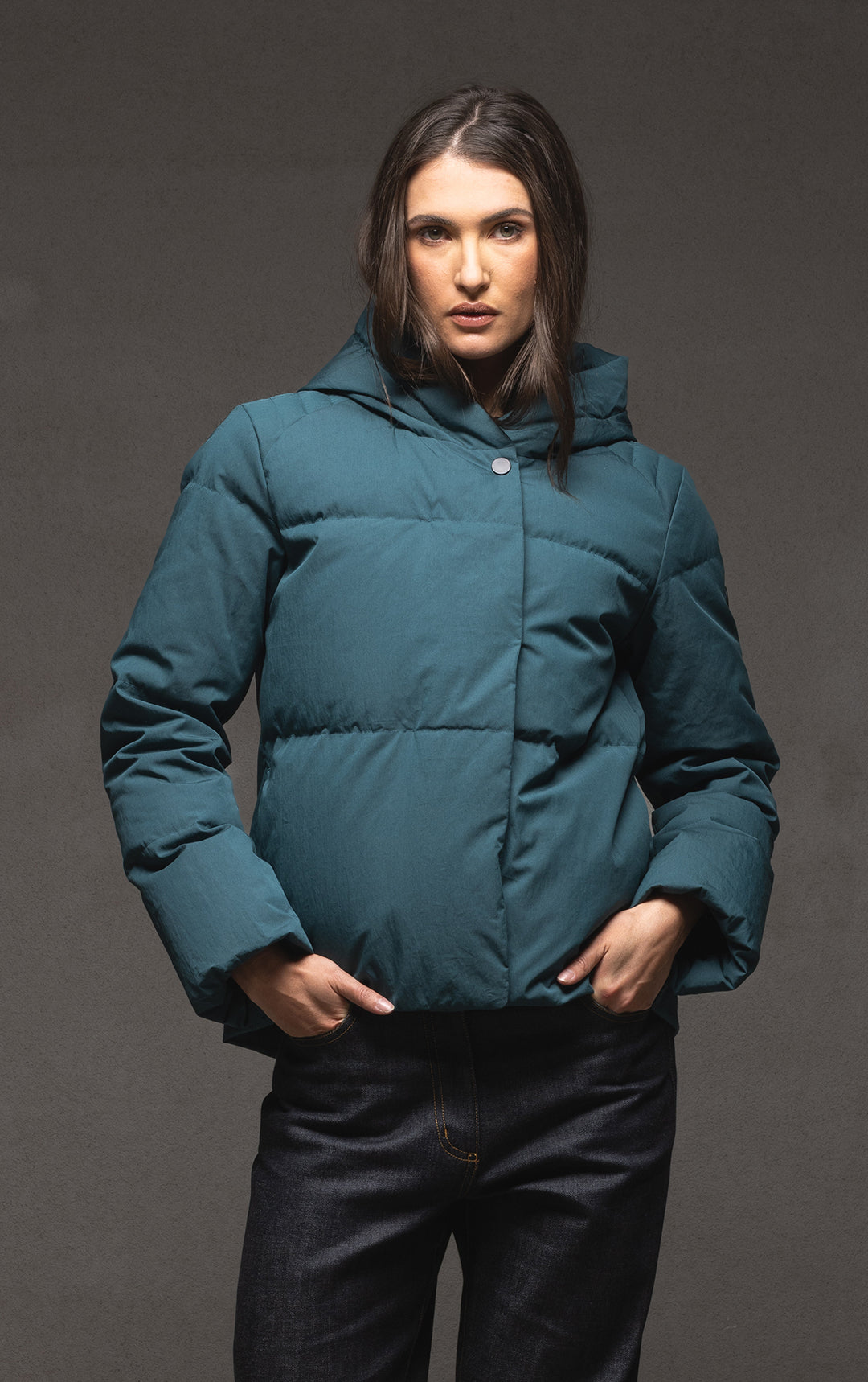 HOODED DOWN JACKET - CLEARANCE