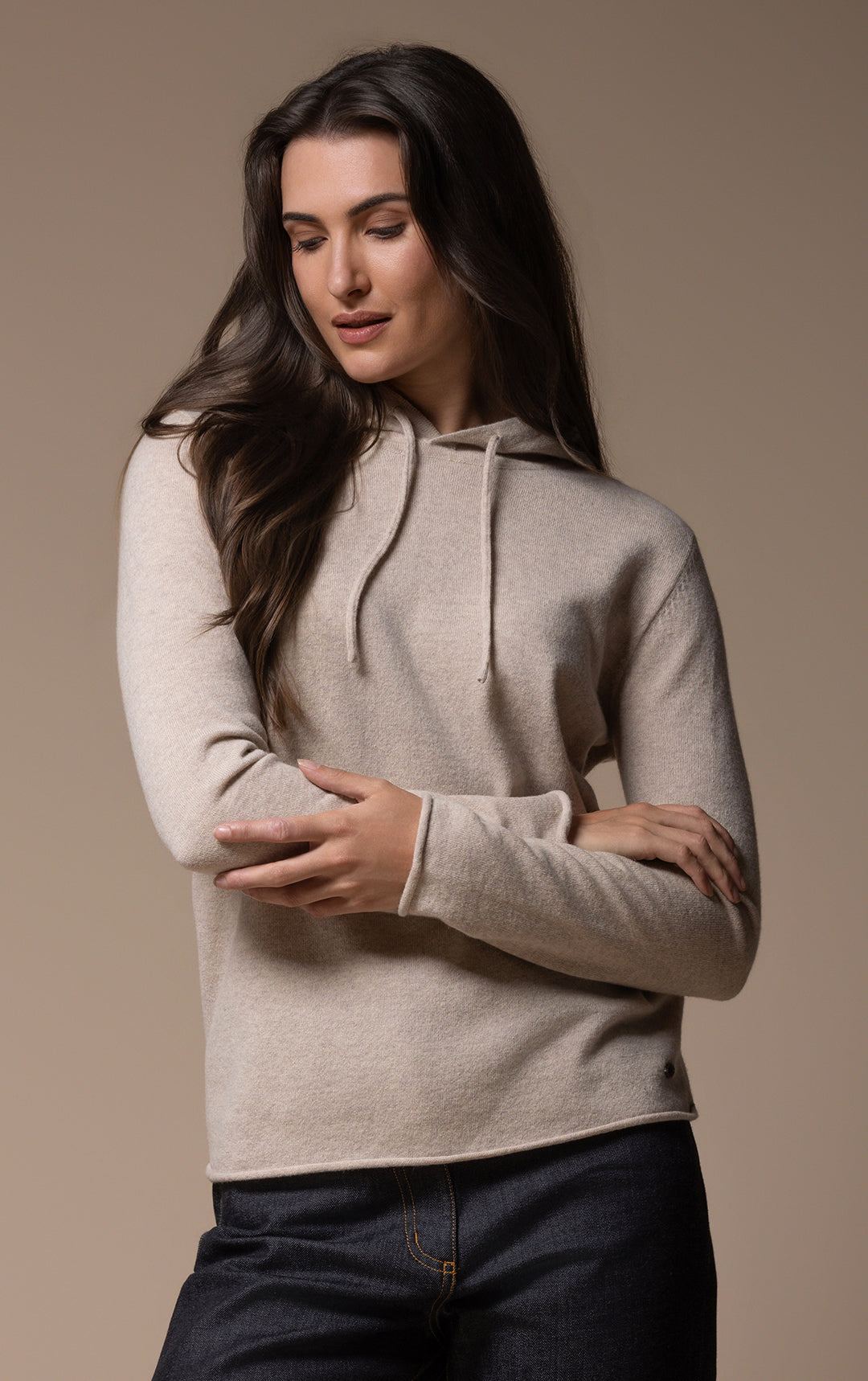 12GG BRUSHED MERINO HOODY