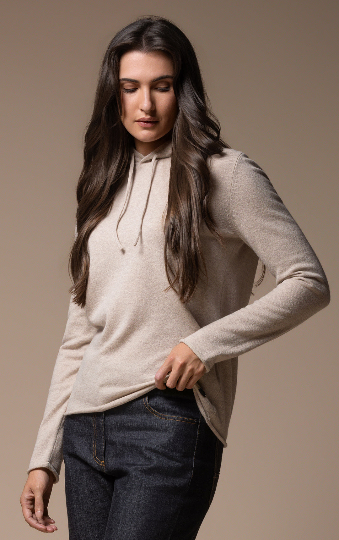 12GG BRUSHED MERINO HOODY