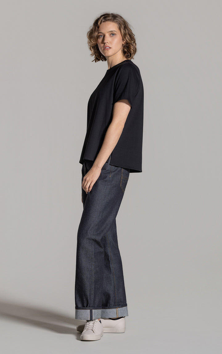 COTTON LUXE CREW TEE