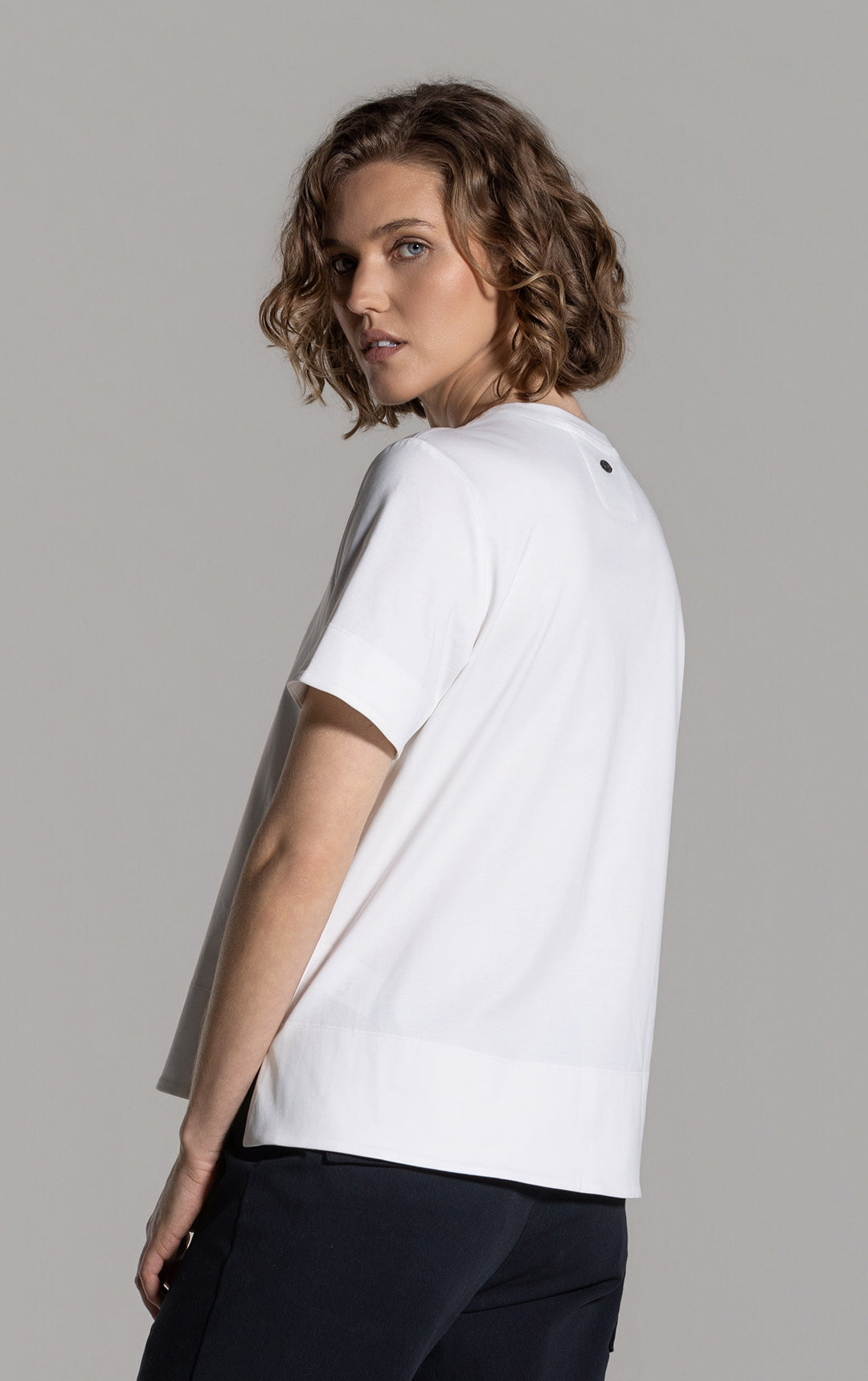 COTTON LUXE CREW TEE