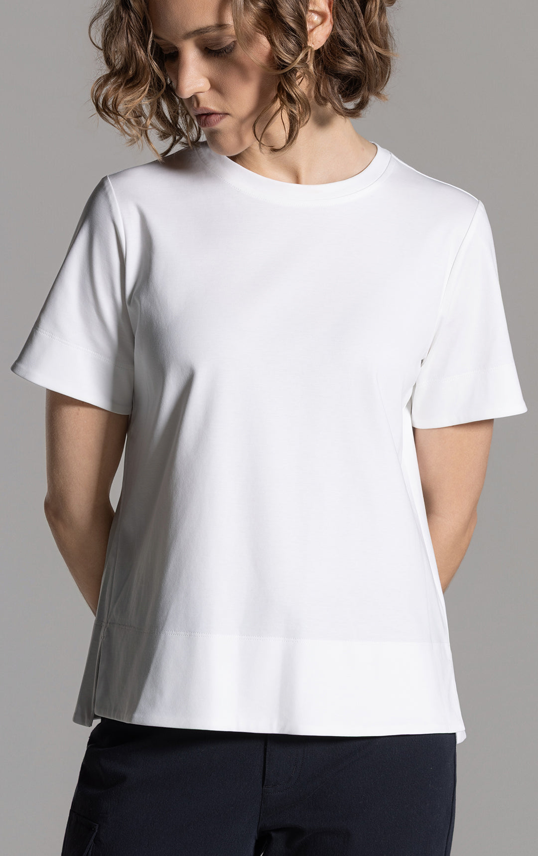 COTTON LUXE CREW TEE