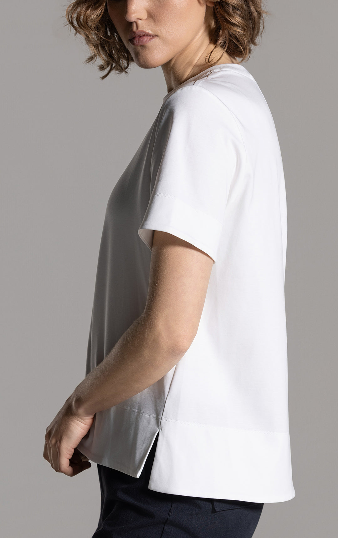 COTTON LUXE CREW TEE