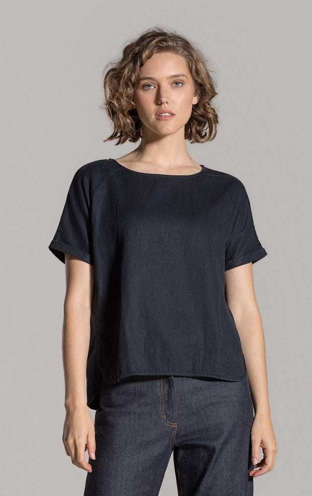 HEMP TENCEL LAUNDERED TOP - CLEARANCE