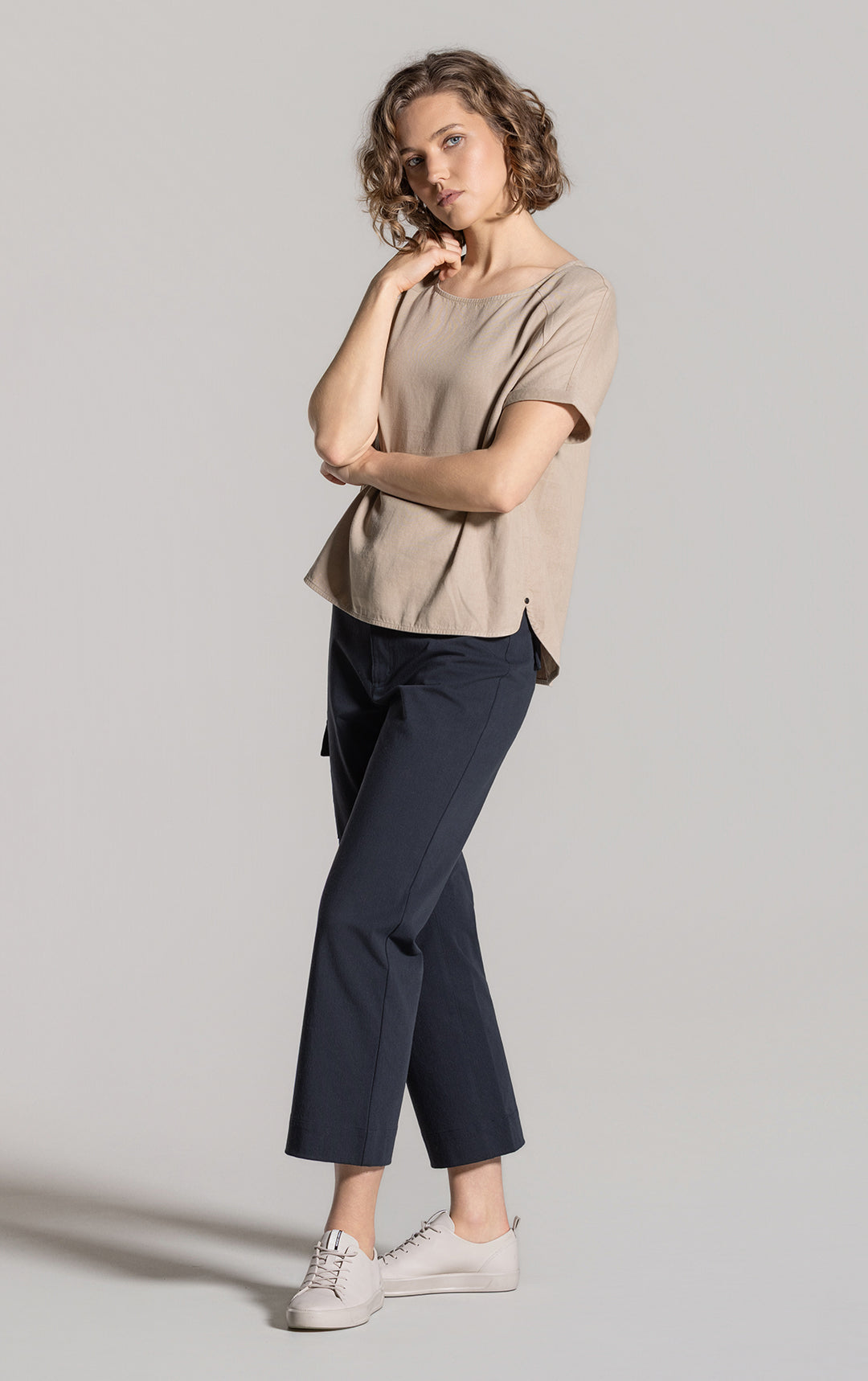 HEMP TENCEL LAUNDERED TOP