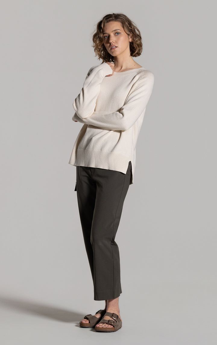 7GG MERINO COTTON RAGLAN JUMPER