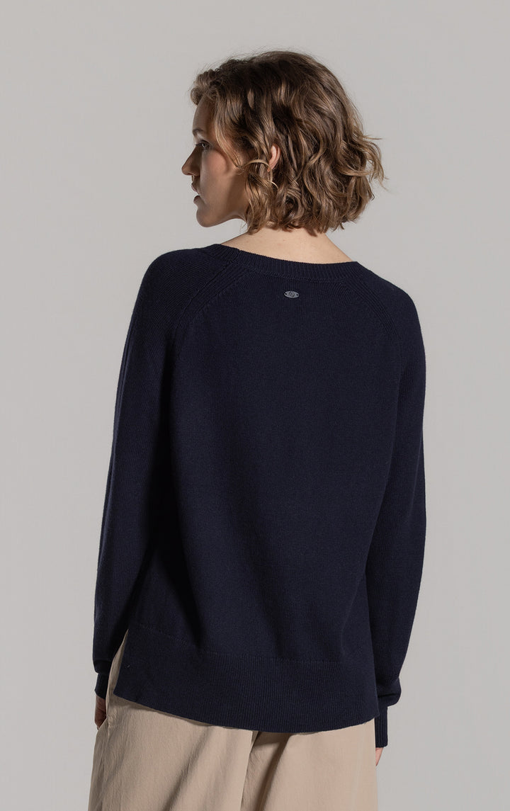 7GG MERINO COTTON RAGLAN JUMPER