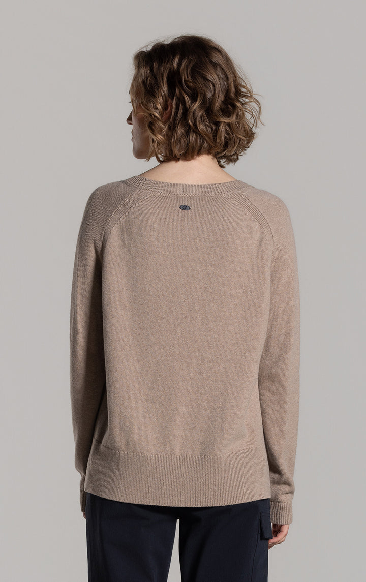 7GG MERINO COTTON RAGLAN JUMPER