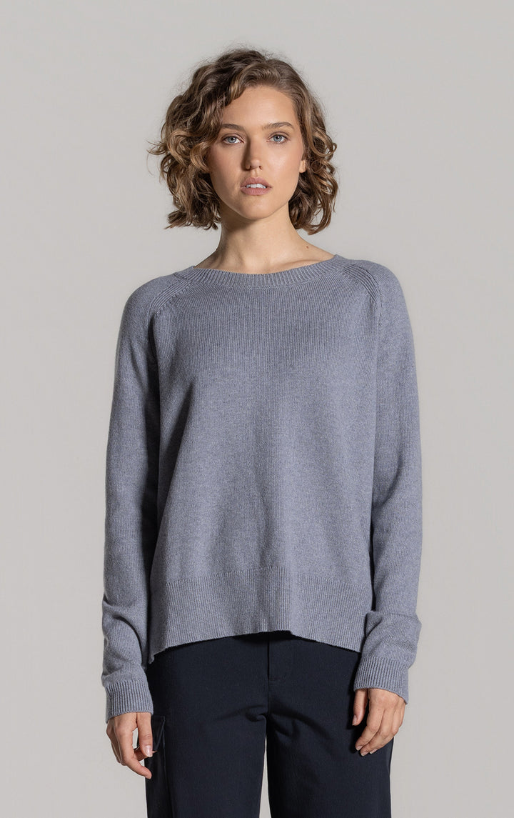 7GG MERINO COTTON RAGLAN JUMPER