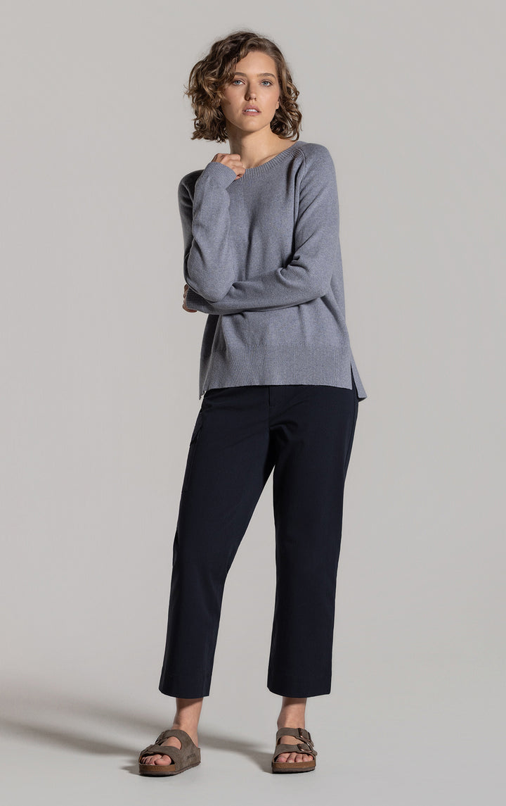 7GG MERINO COTTON RAGLAN JUMPER