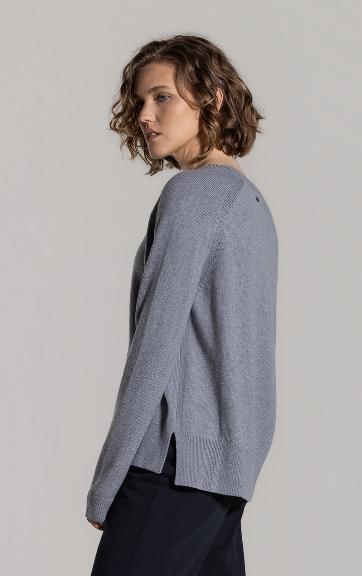 7GG MERINO COTTON RAGLAN JUMPER