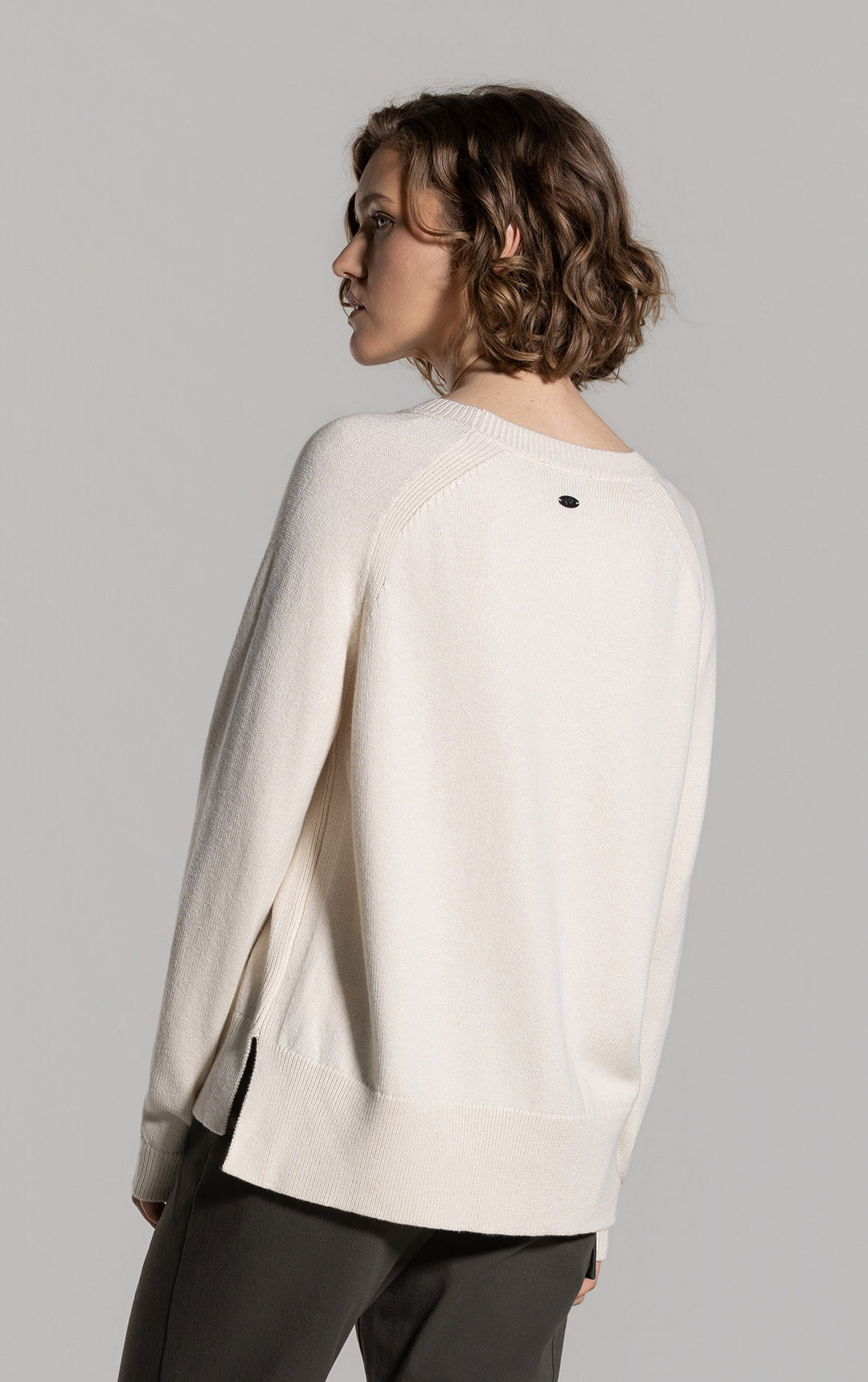 7GG MERINO COTTON RAGLAN JUMPER