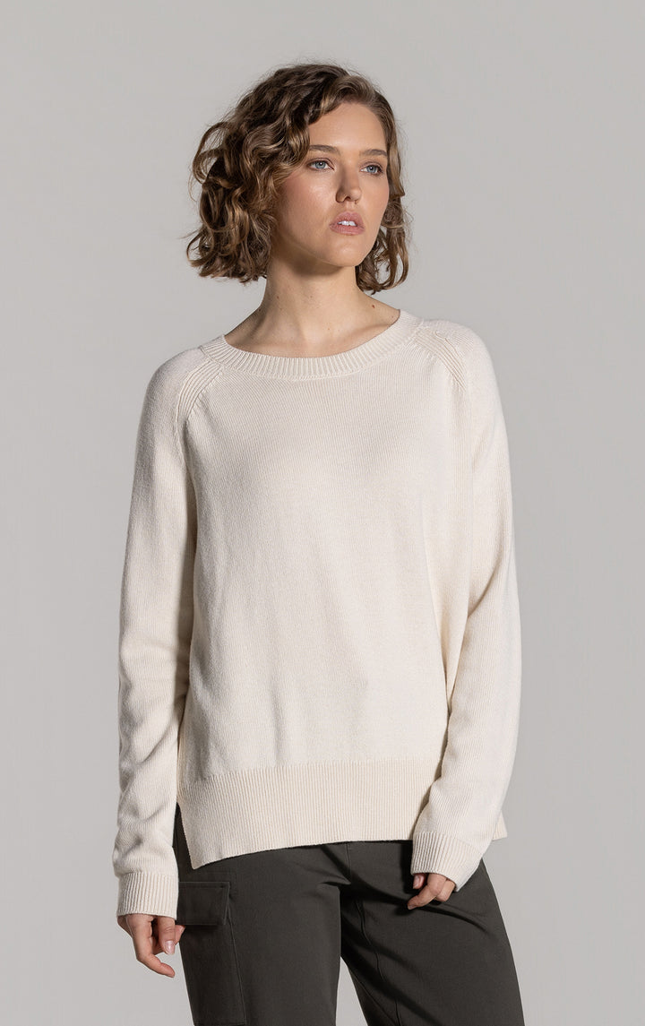 7GG MERINO COTTON RAGLAN JUMPER