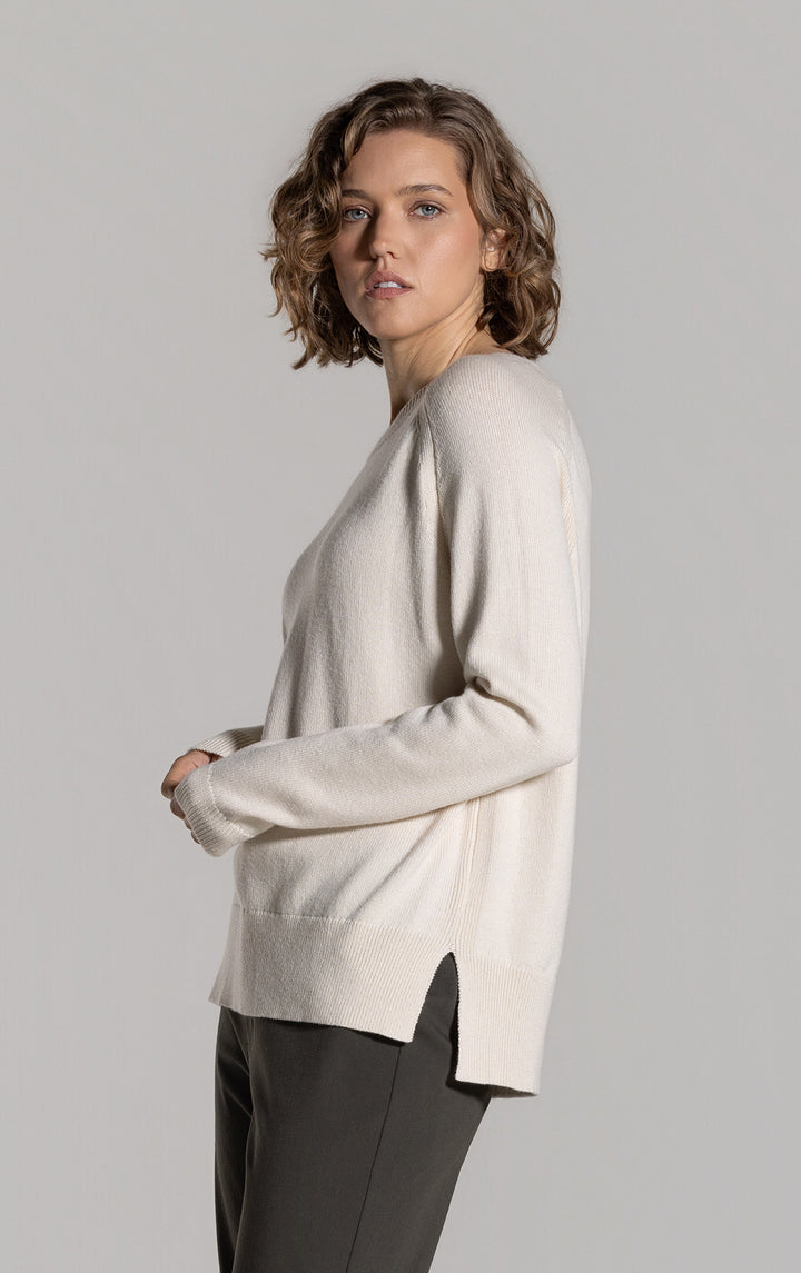 7GG MERINO COTTON RAGLAN JUMPER