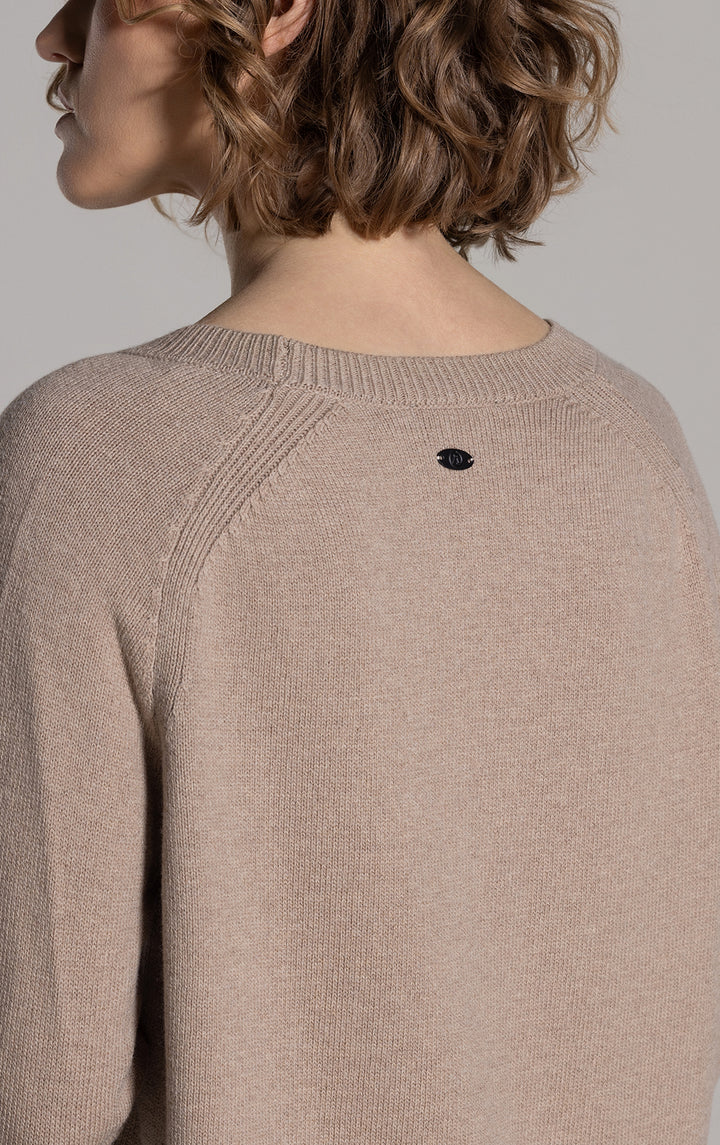 7GG MERINO COTTON RAGLAN JUMPER