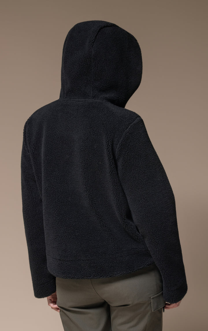 HOODED FLEECE PULLOVER
