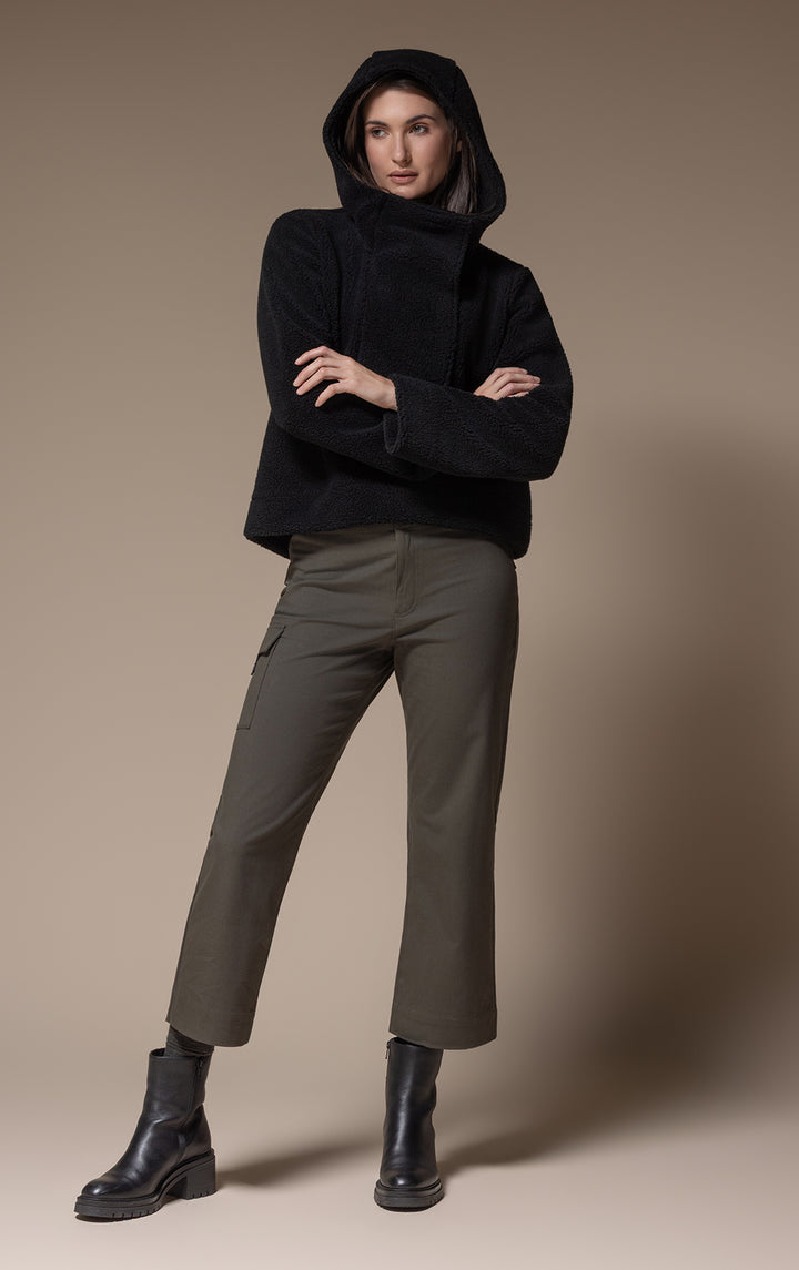 HOODED FLEECE PULLOVER
