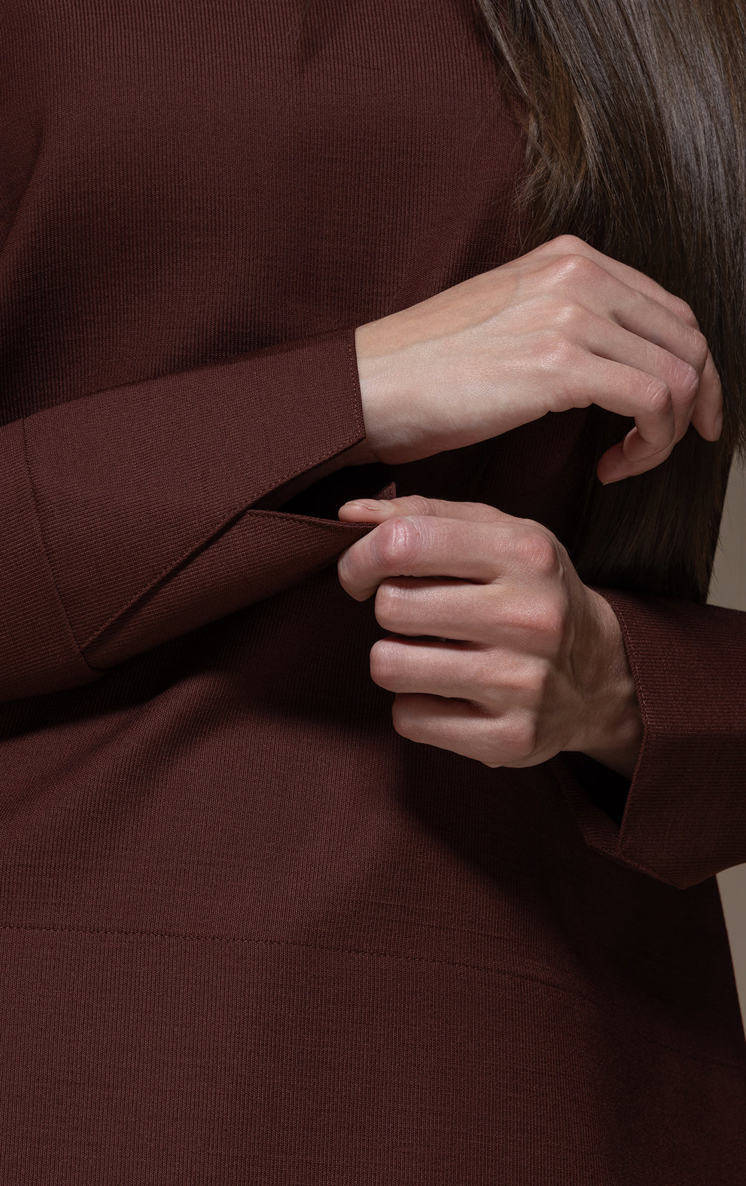 WOOL BLEND BLOUSE