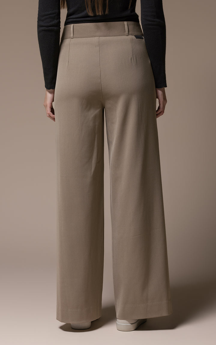 WOOL BLEND WIDE LEG TROUSER