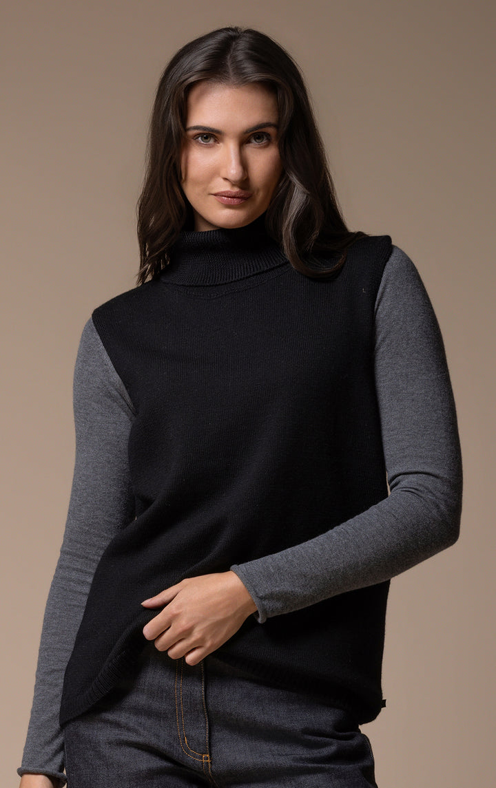 7GG MERINO TURTLENECK VEST