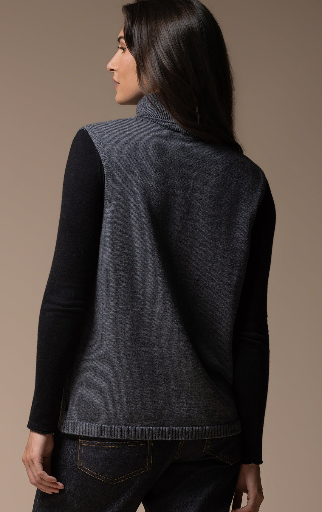 7GG MERINO TURTLENECK VEST