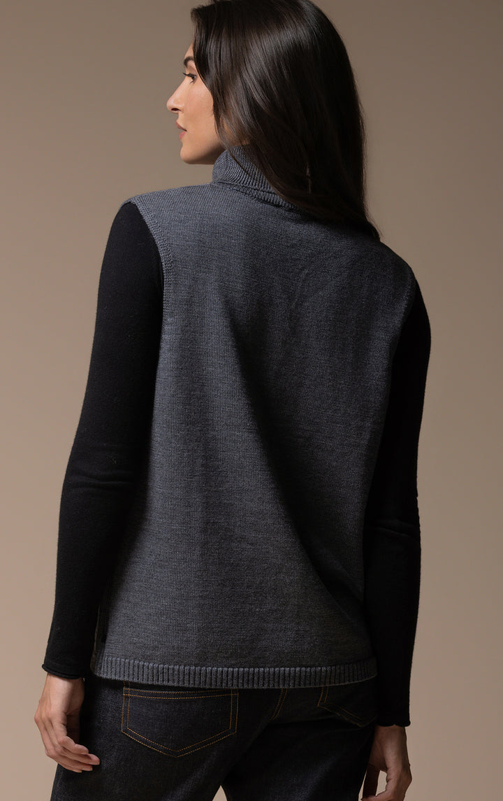 7GG MERINO TURTLENECK VEST