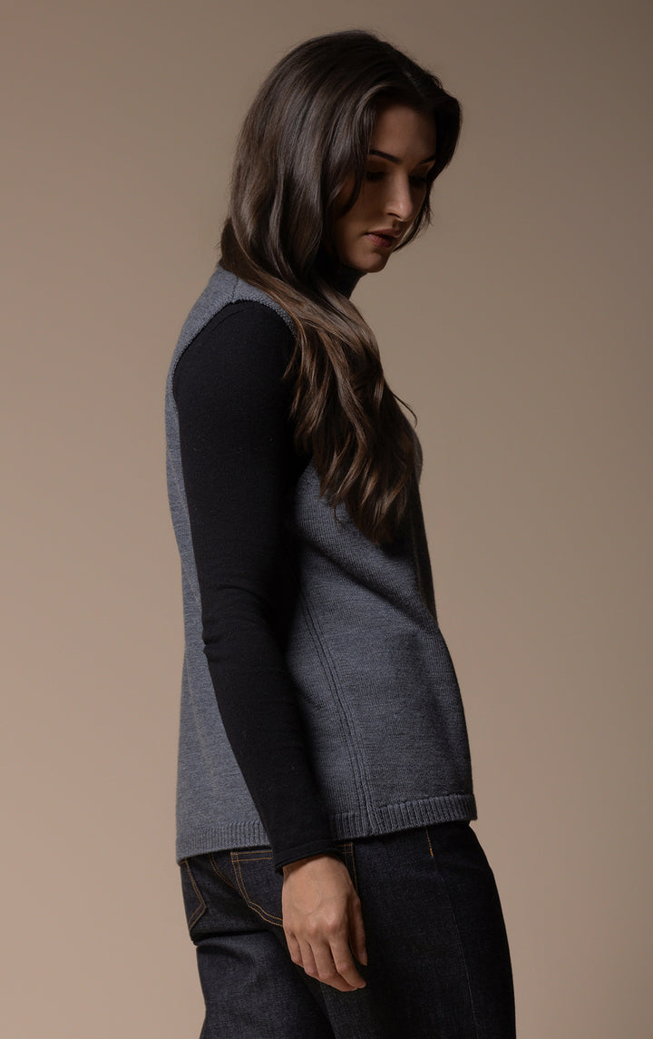 7GG MERINO TURTLENECK VEST