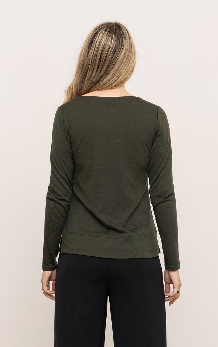 180GSM MERINO LS BOATNECK