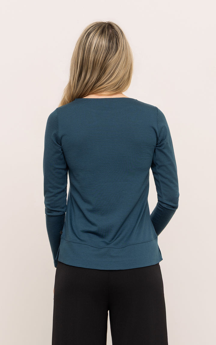 180GSM MERINO LS BOATNECK