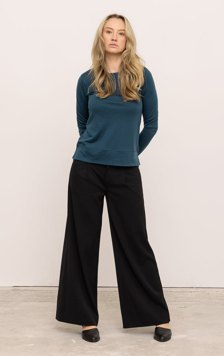 180GSM MERINO LS BOATNECK