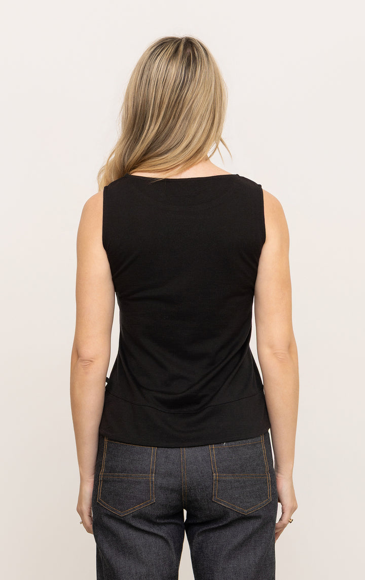 180GSM MERINO BOATNECK TANK