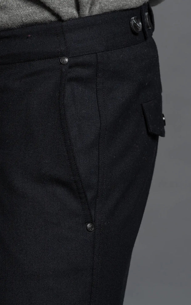 TAPERED WOOL FLANNEL TROUSER - CLEARANCE